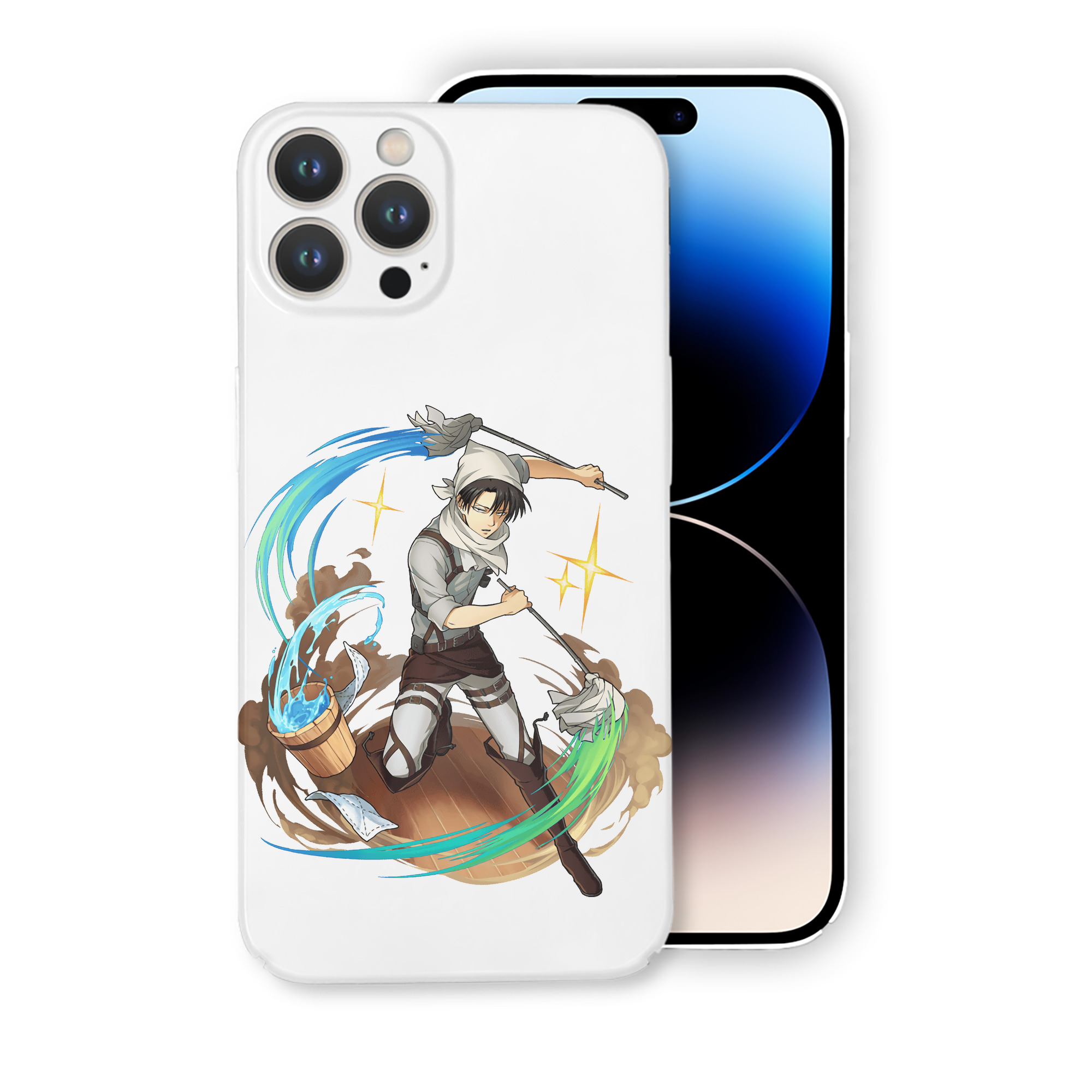 （画像用） 進撃の巨人 リヴァイ·アッカーマン Attack on Titan Levi Ackerman 【iPhone 14シリーズ対応】ハードケース